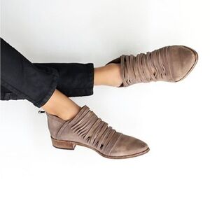 Free People Taupe Ankle Boots